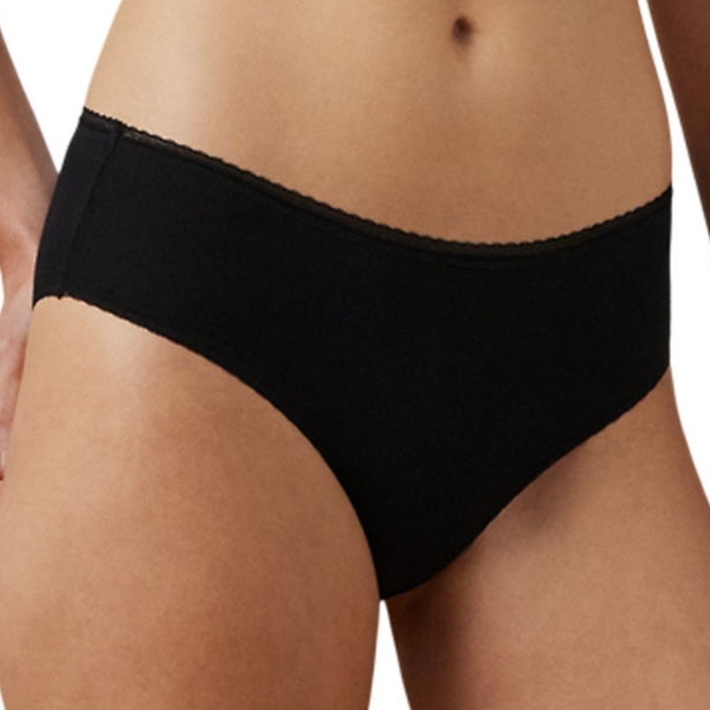 Lauren Ralph Lauren Womens Hipster Panties Black XS Lace Trim Underwear NWT